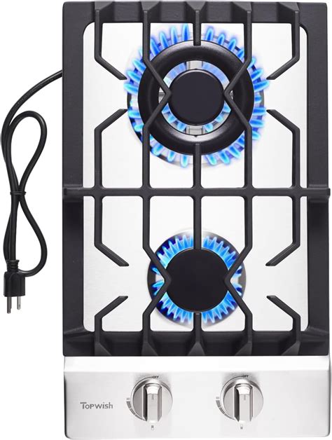gas cooktop with propane tank